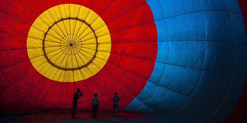 Flyg luftballong bild