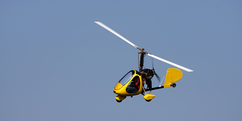 Provflyg gyrokopter bild